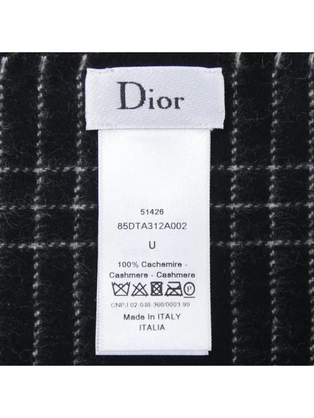 Dior Scarf Cashmere Black